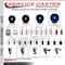 Service Caster 5'' Solid Poly Wheel Swivel 1-1/8'' Expanding Stem Caster Set 2 Brakes, 4PK SCC-EX20S514-SPUS-2-TLB-2-118 - alternate 3
